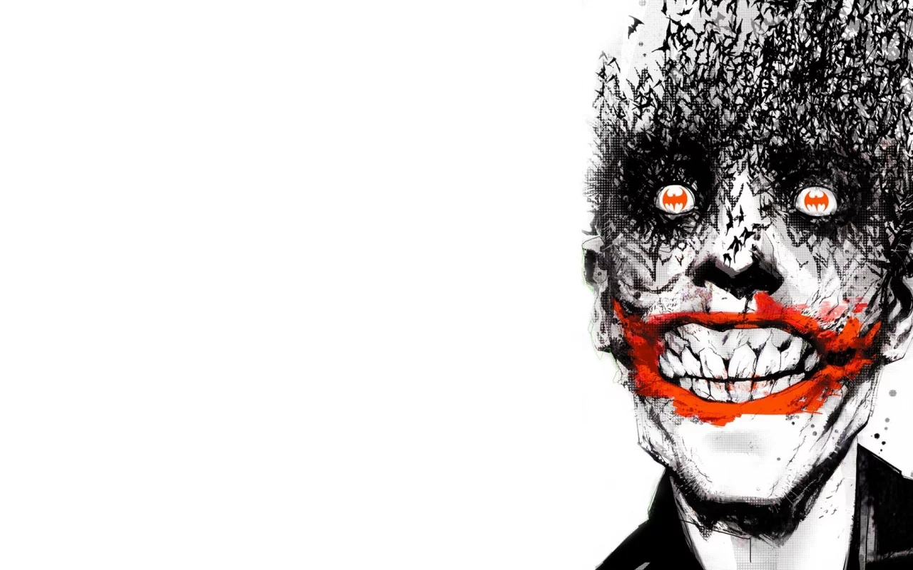 улыбка, batman, летучие мыши, joker