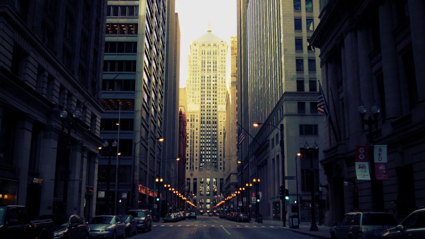 здания, illinois, usa, америка, сша, center, chicago, чикаго