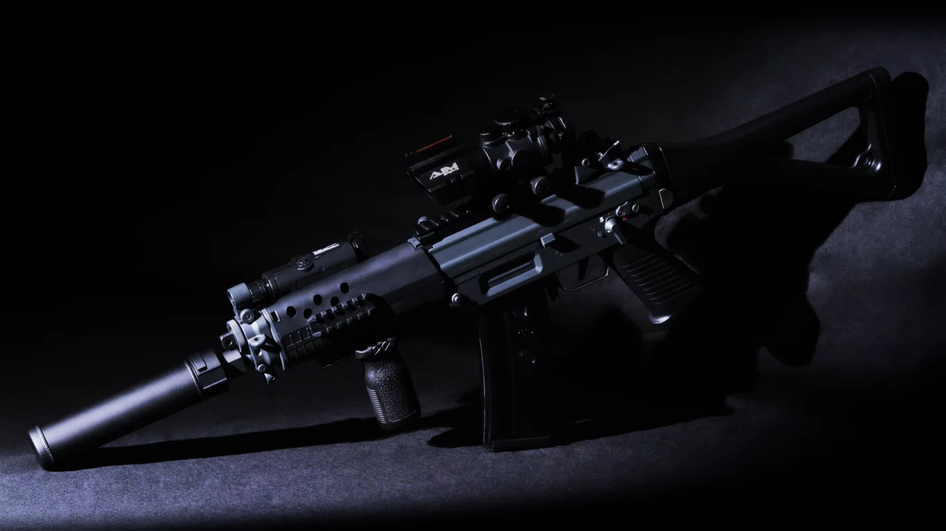 полумрак, автомат, sig 552