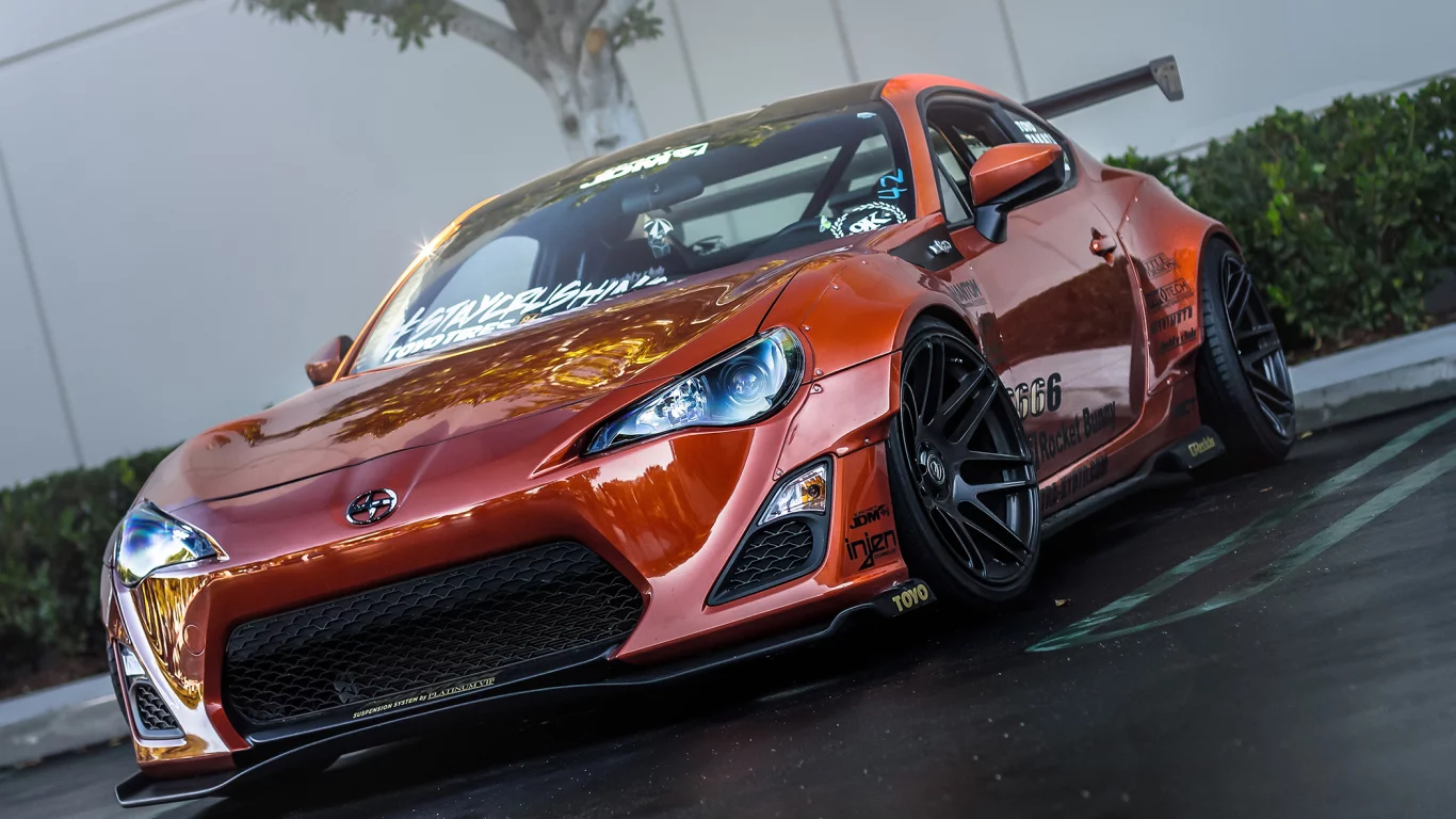 tuning, фр-с, тюнинг, front, fr-s, orange, scion, сцион, оранжевый