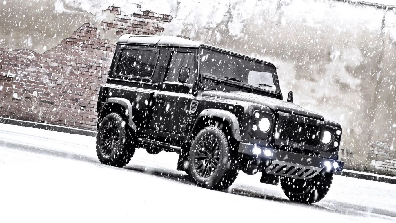 land rover defender, kahn, снег, tuning, ленд ровер, внедорожник, джип