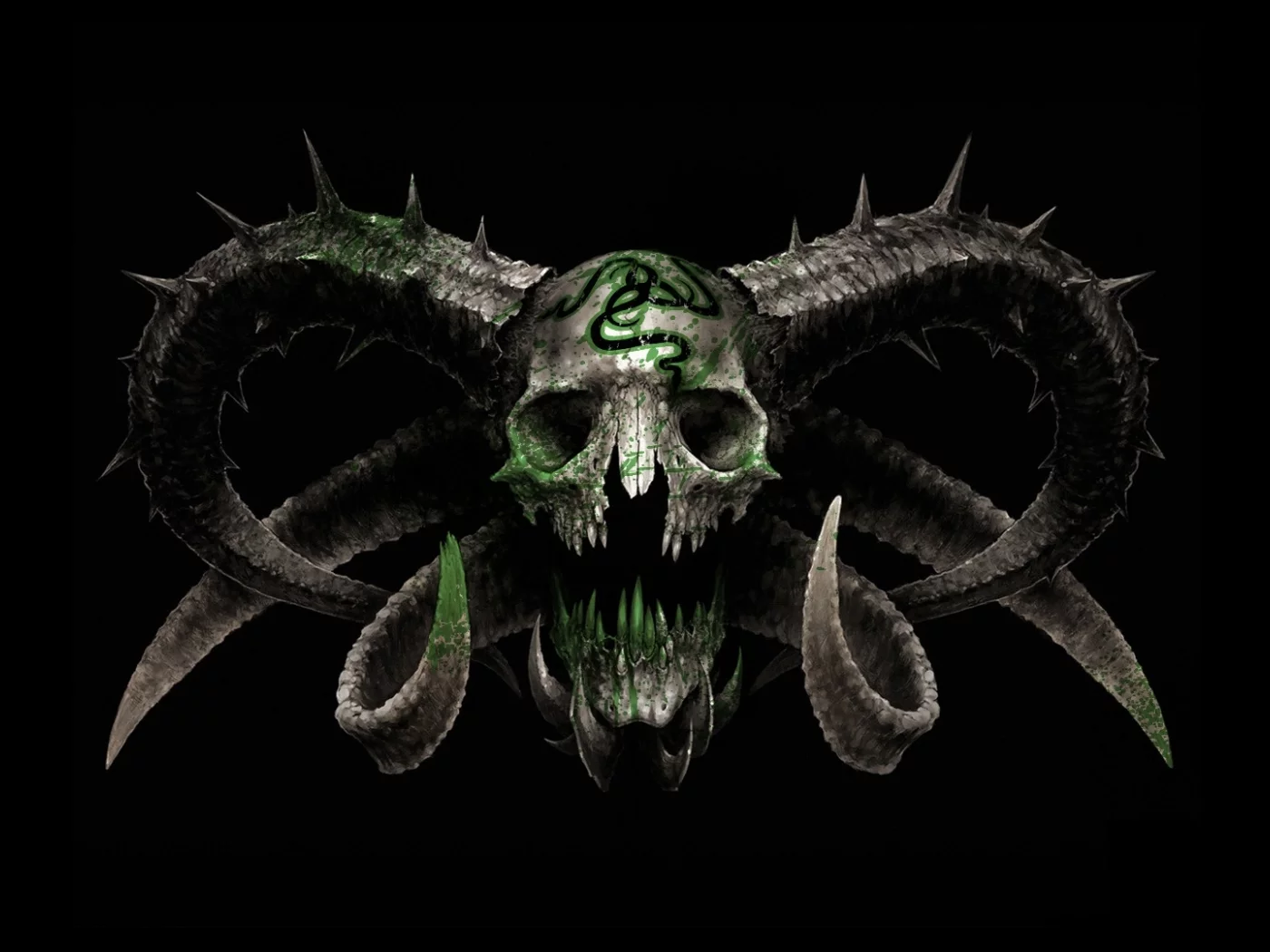 череп, razer, рейзер, фирма, логотип