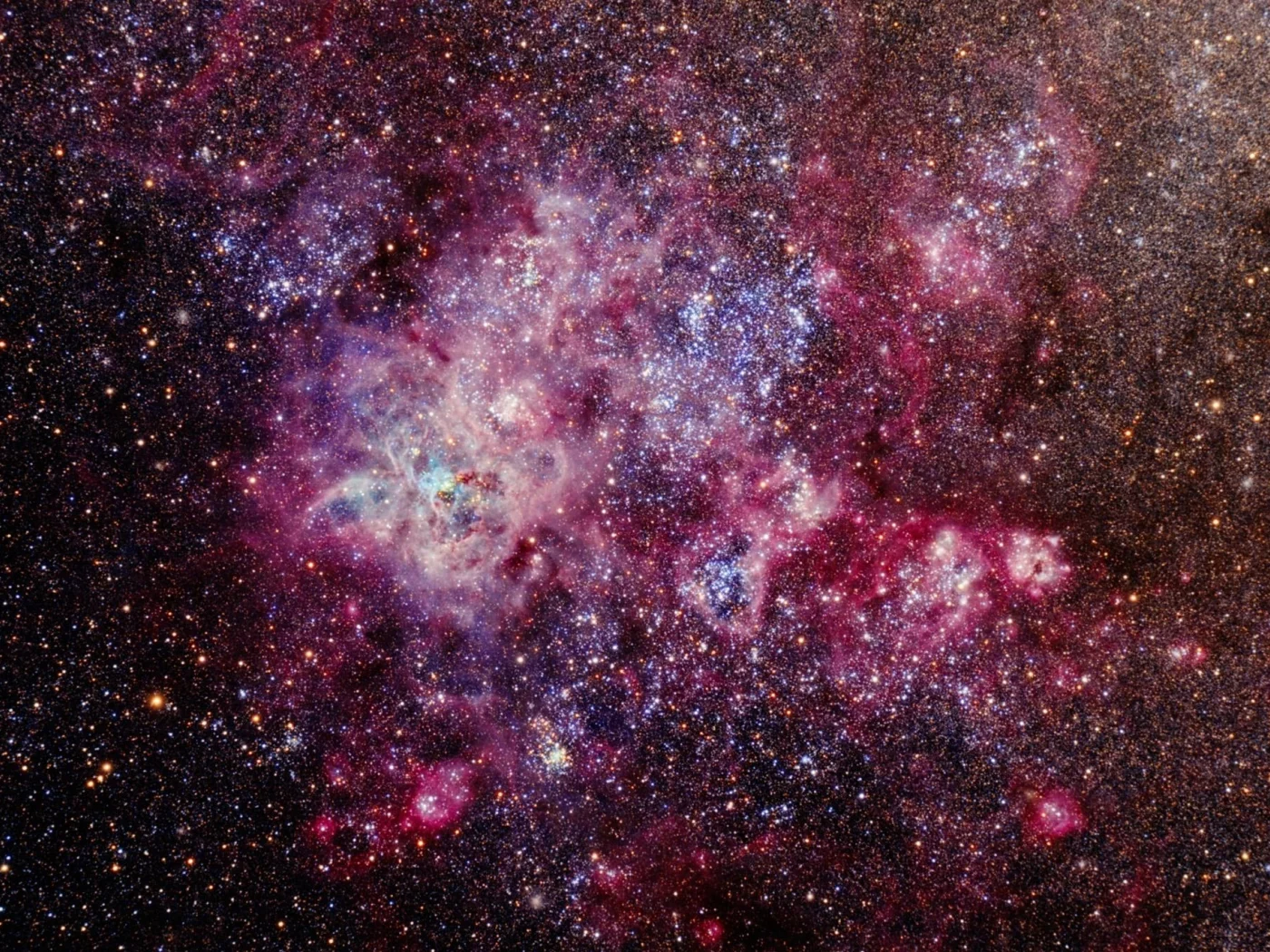 звезды, космос, туманность тарантул, лоренцо комолли
