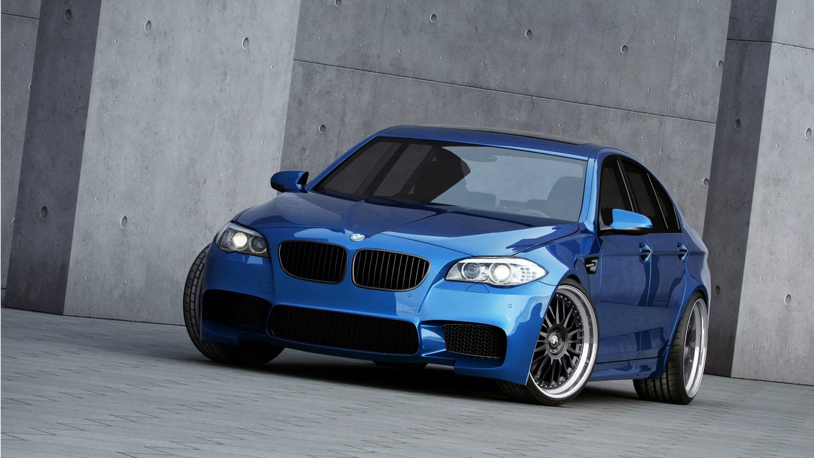 чёрные, bmw, m5, тонированный, f10, black, синий, blue, wheels, бмв