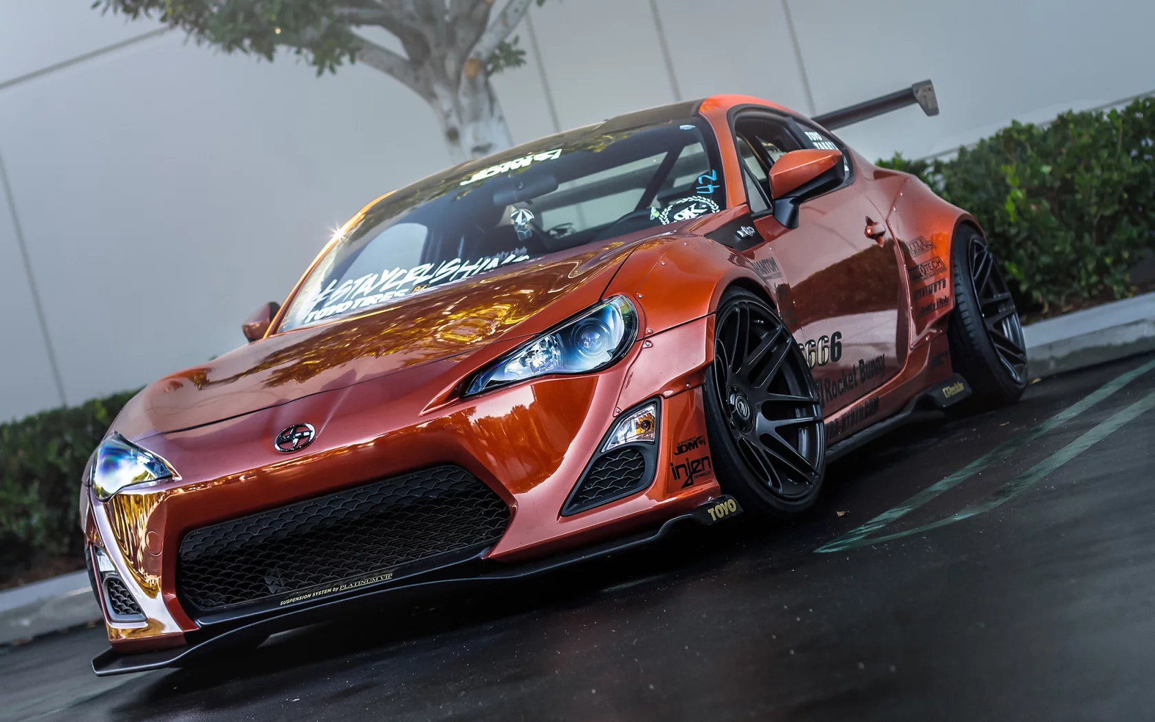 tuning, фр-с, тюнинг, front, fr-s, orange, scion, сцион, оранжевый
