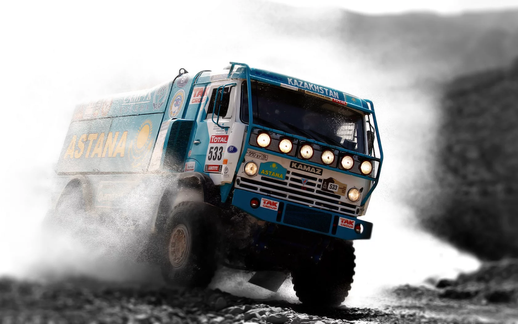kamaz, передок, dakar, машина, rally, грузовик, камаз, синий