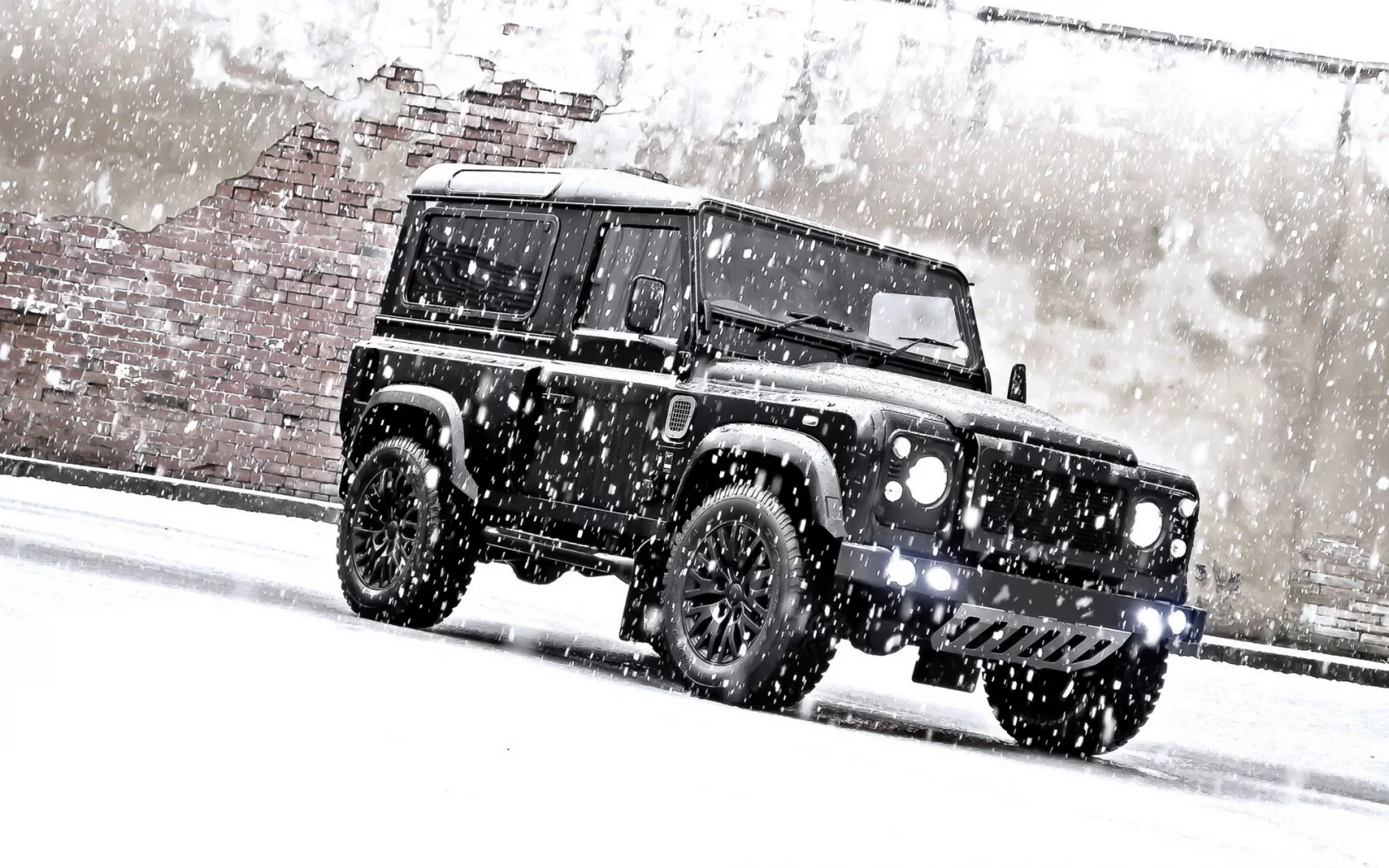 land rover defender, kahn, снег, tuning, ленд ровер, внедорожник, джип