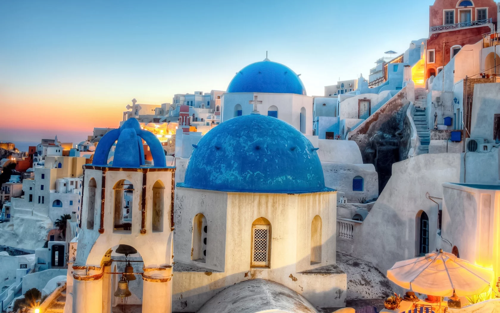 санторини, греция, santorini, oia, greece, вечер, ия, город