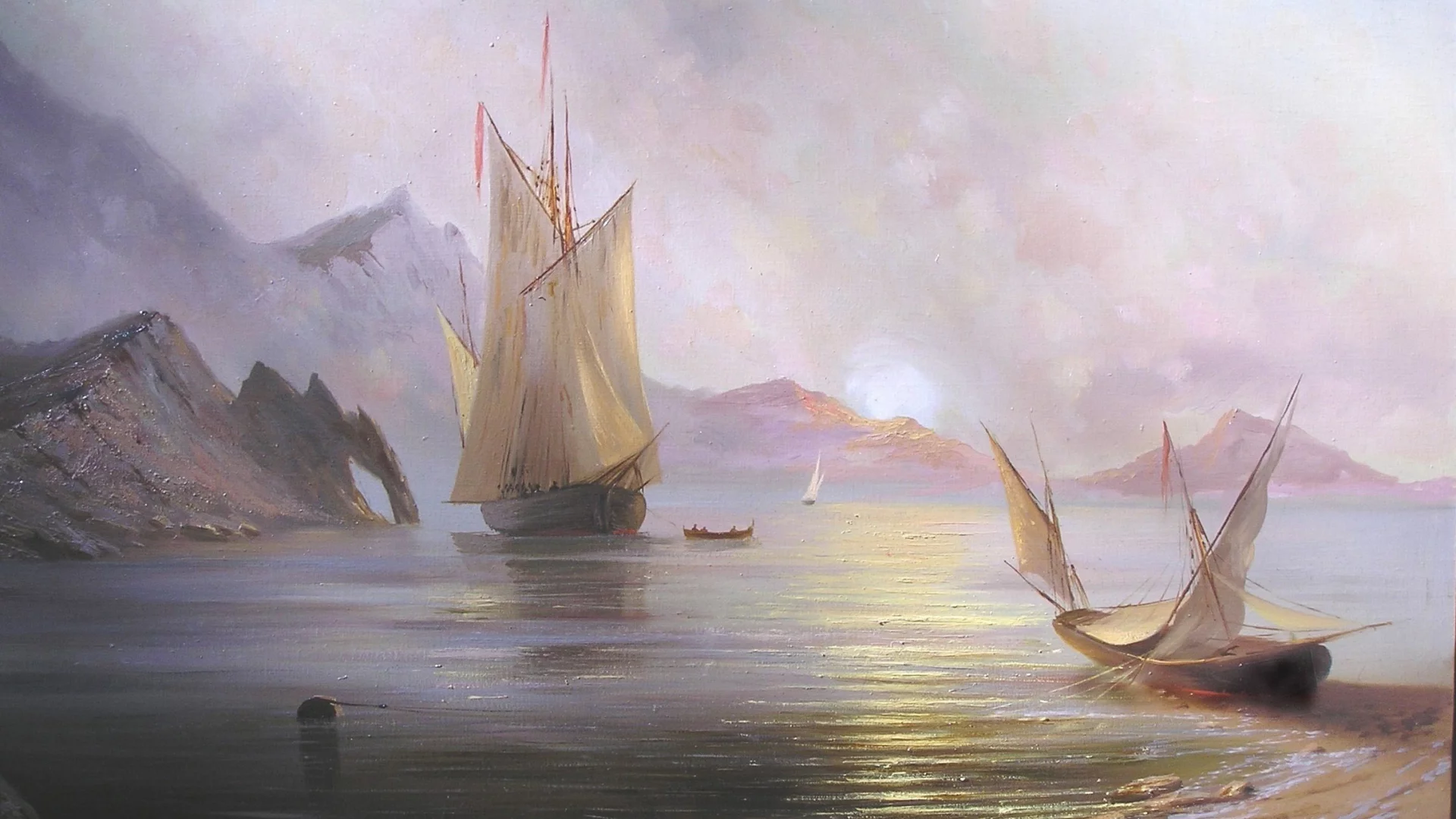 солнце, рассвет на море, милюков александр, пейзаж