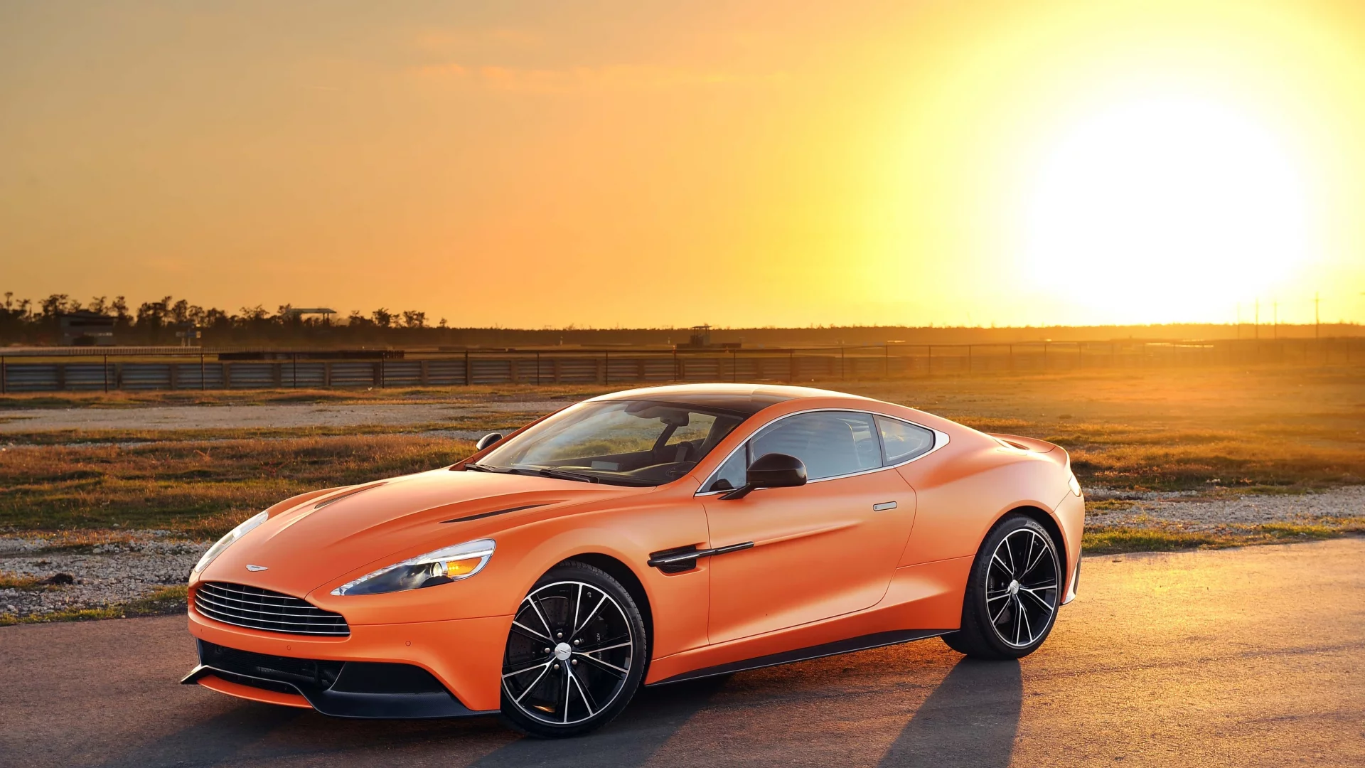 matte, orange, tuning, aston martin, vanquish