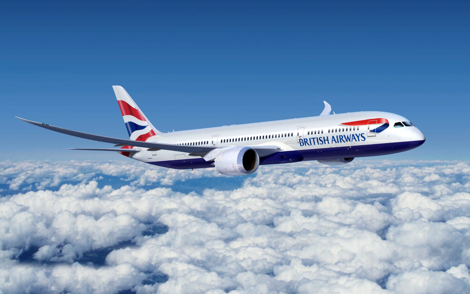 самолет, пассажирский, british airways, авиалайнер, 777, boeing