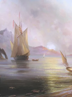 солнце, рассвет на море, милюков александр, пейзаж