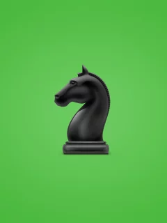 horse, минимализм, конь, зеленоватый фон, шахматы, chess