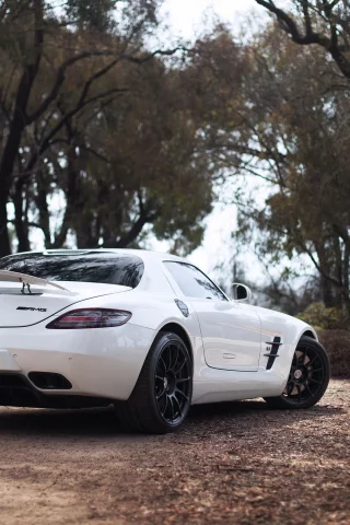 mercedes benz, слс амг, white, мерседес бенц, sls amg, белый