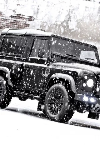 land rover defender, kahn, снег, tuning, ленд ровер, внедорожник, джип
