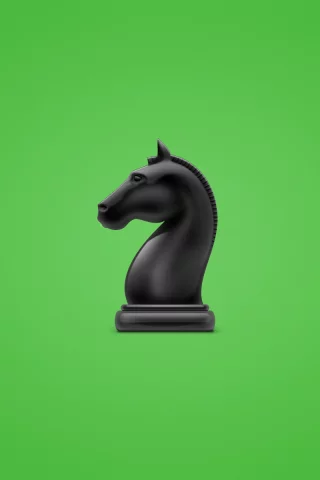 horse, минимализм, конь, зеленоватый фон, шахматы, chess