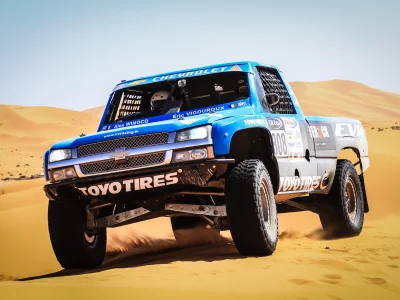 дакар, rally, blue, жара, car, передок, песок, silverado, dakar, chevrolet