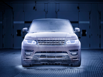 range rover, фары, холод, передок, авто, land rover, мороз, лед, sport