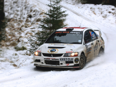 лансер, lancer, зима, гонка, mitsubishi, rally, снег, ралли, передок