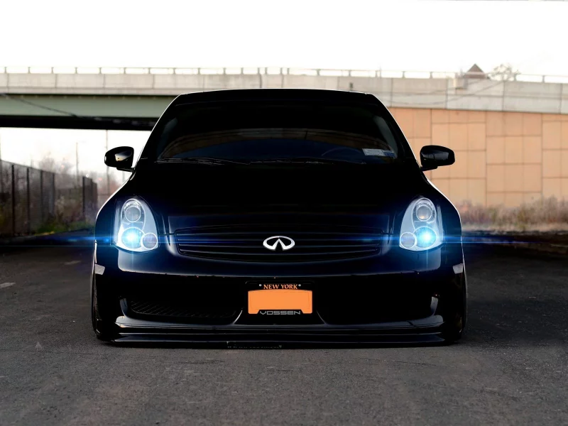 wallpapers, tuning, g35, обоя, vossen, infiniti, car, автомобиль, черная, black