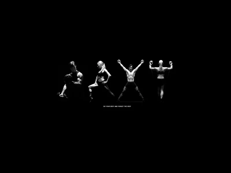тренировки, спорт, мотивация, черно-белый