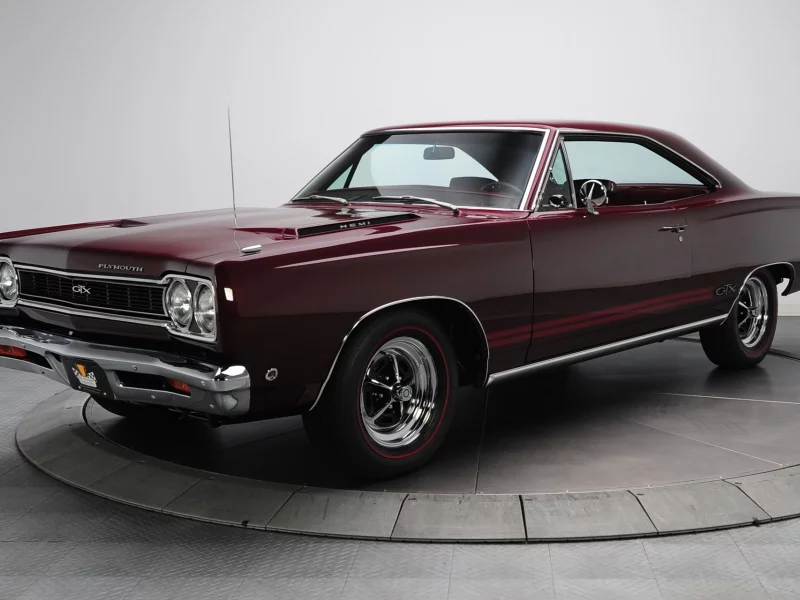 gtx, плимут, 426, plymouth, muscle car, 1968, передок, бордовый, hemi
