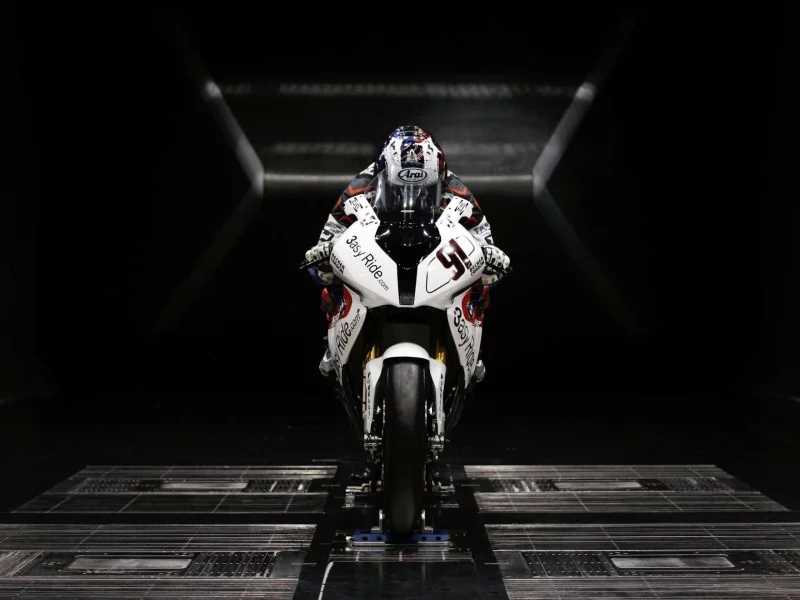 спортивный, мотоцикл, белый, bmw, sportbike