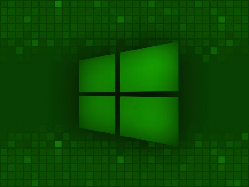 windows 8, microsoft, логотип, зеленый