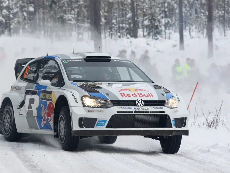 polo, снег, sebastien ogier, ралли, wrc, лес, rally, зима, volkswagen