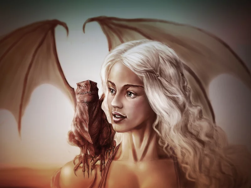 daenerys targaryen, арт, game of thrones, игра престолов, emilia clarke