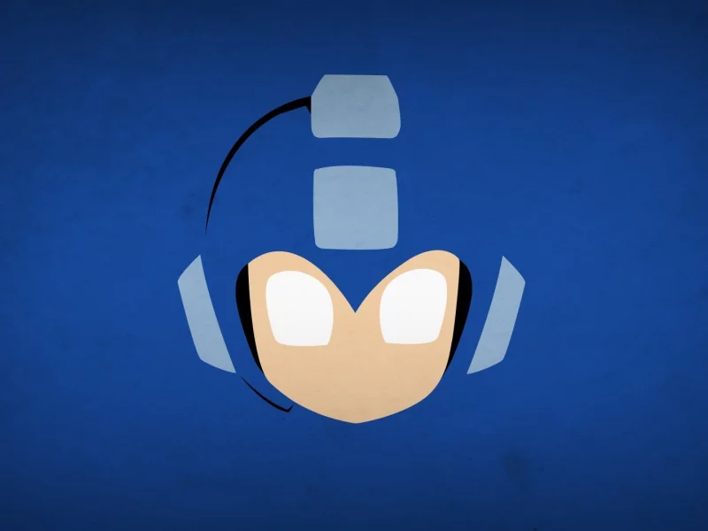 mega man, минимализм, blo0p
