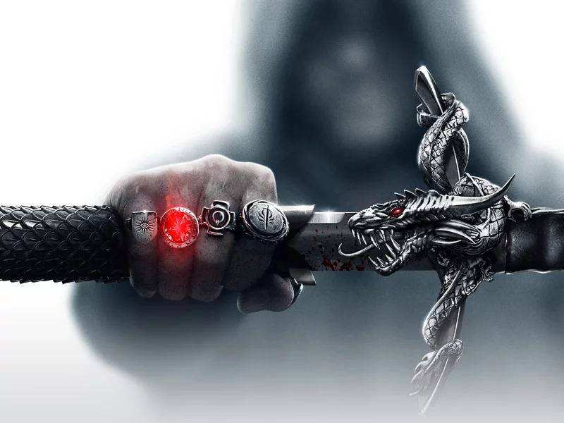 меч, dragon age 3 inquisition, рука, перстни, рукоять, магия, ножна