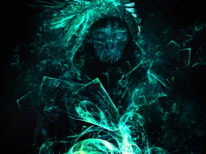абстракции, видеоигра, dishonored, маска
