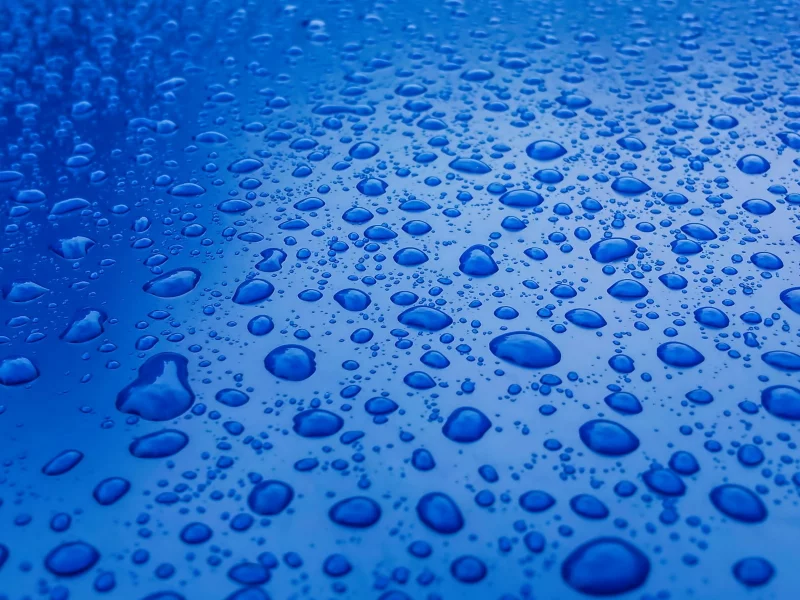 вода, капли, синяя, поверхность