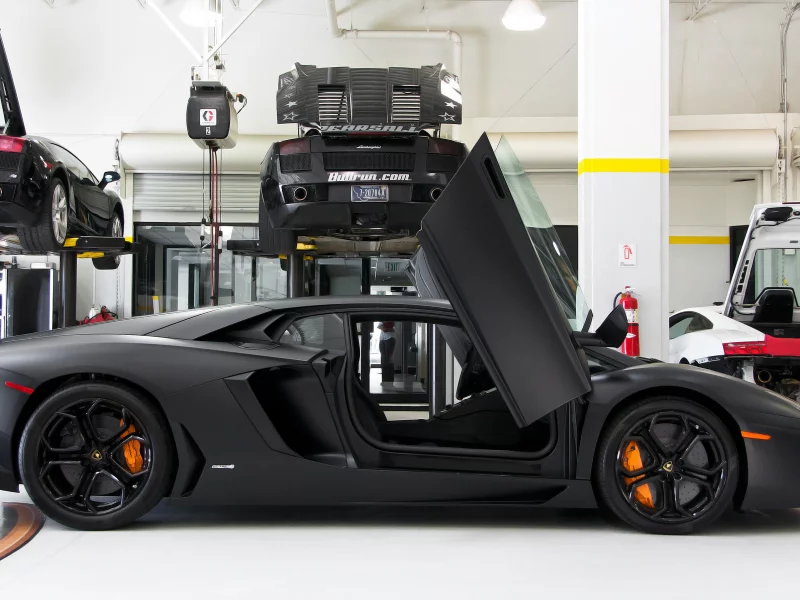 lp 700-4, aventador, гараж, обои, lamborghini, wallpapers