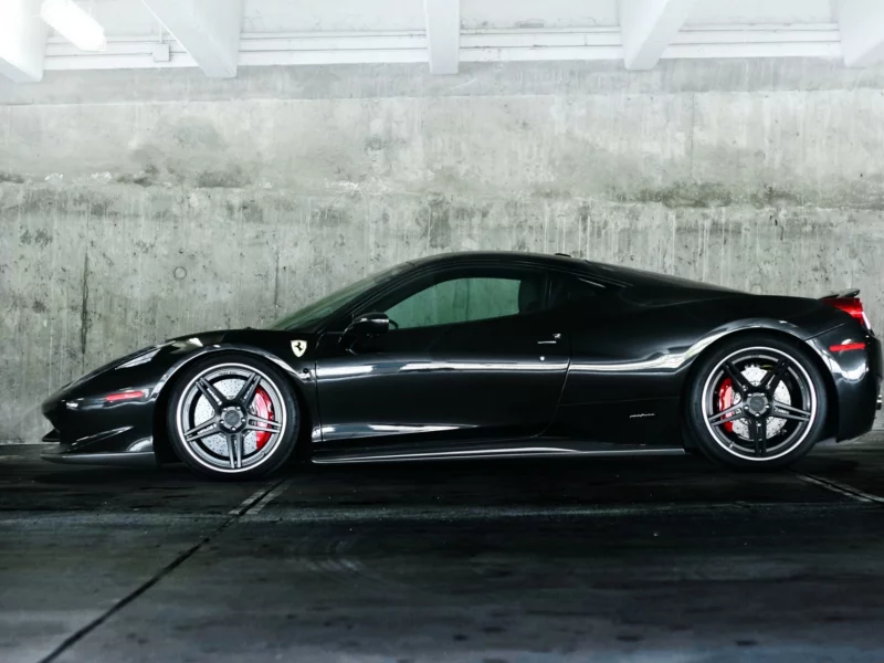 профиль, италия, 458 italia, ferrari, феррари, wheels, black, чёрный