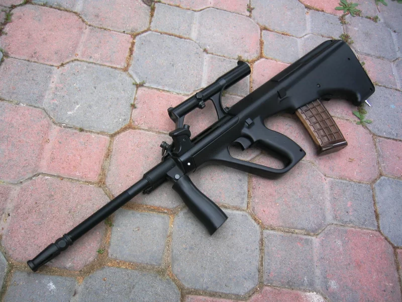 чёрный цвет, автомат, bullpup, steyr aug