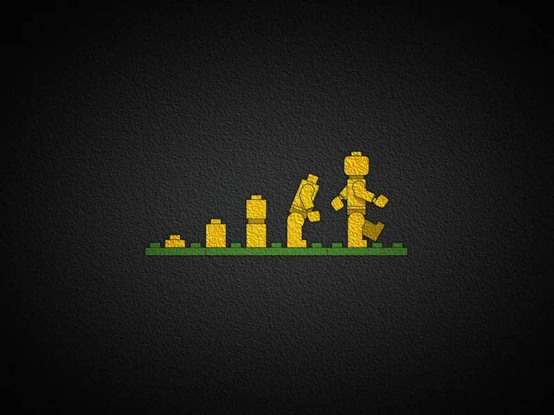 минимализм, конструктор, эволюция, lego