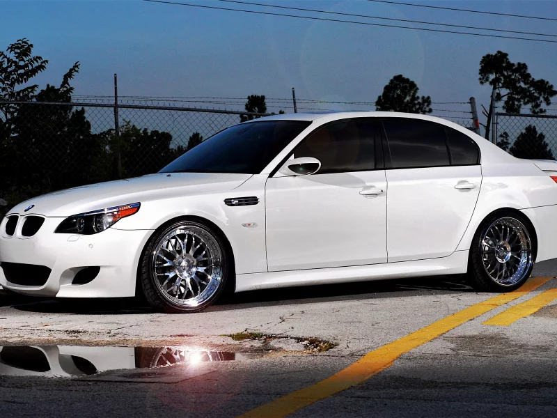e60, белый, тонированный, bmw, седан, бмв, вид сбоку, white, m5