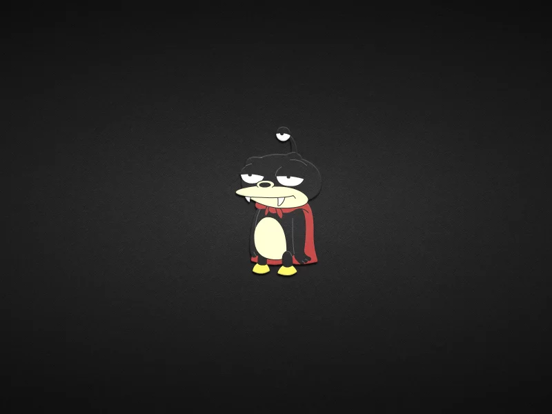 ни__бблер, futurama, зубастик, nibbler, черный фон, футурама