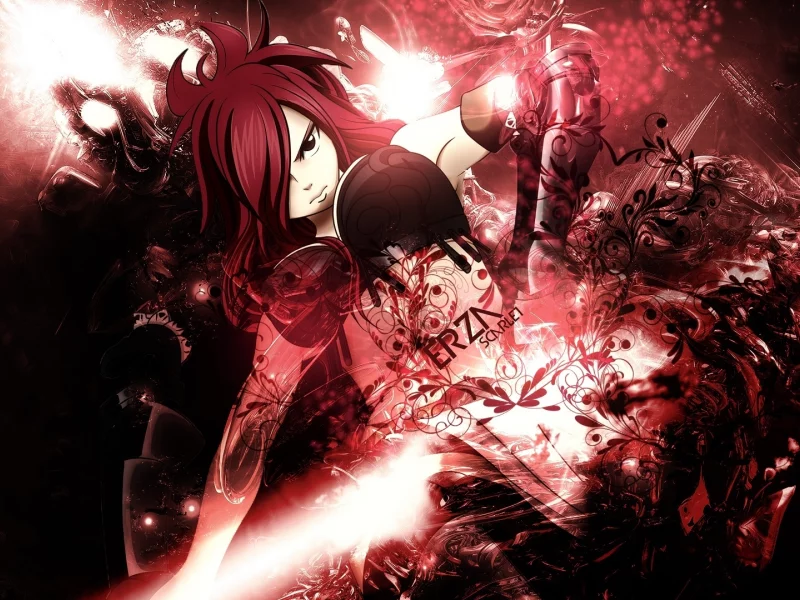 девушка, fairy tail, erza scarlet