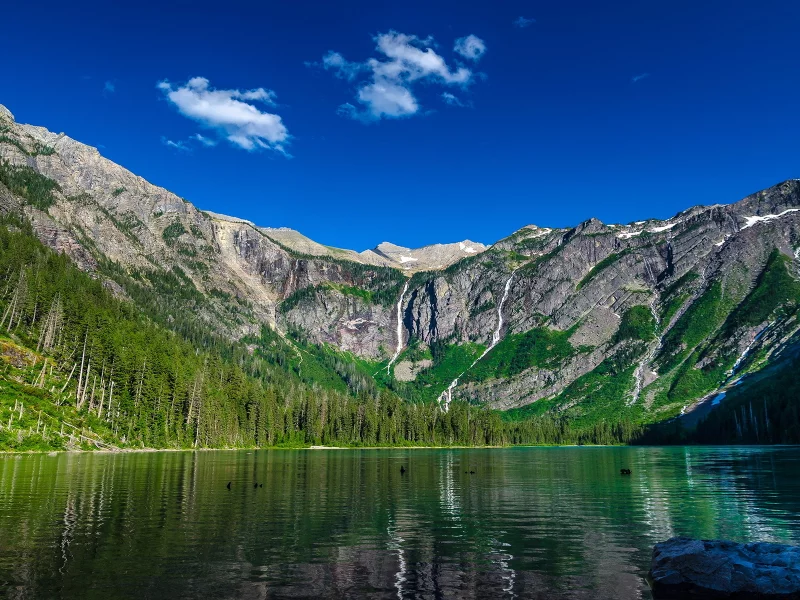 avalanche lake, озеро, природа, горы, nature
