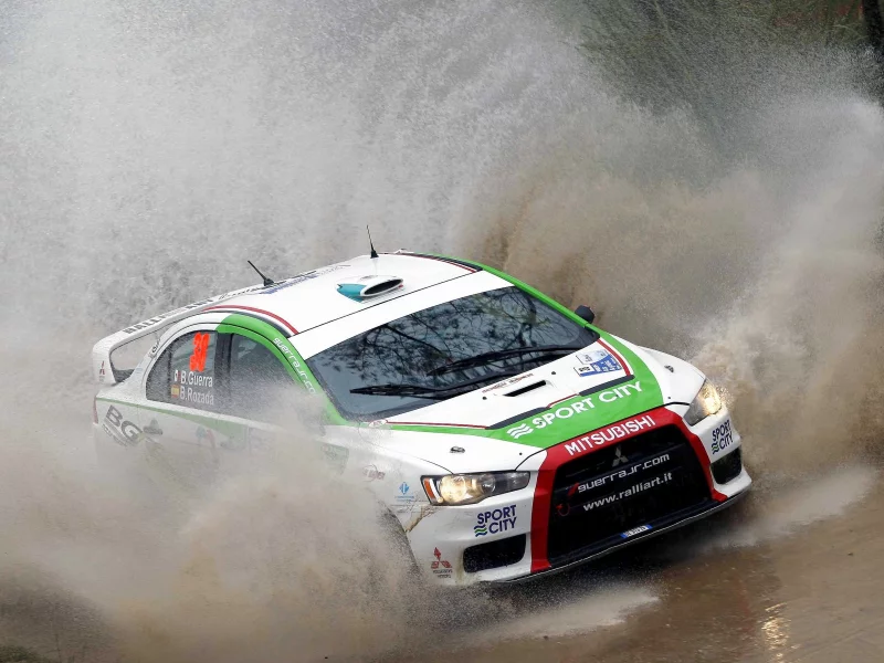 rally, гонка, авто, брызги, argentina, wrc, mitsubishi, lancer, evo x, ралли