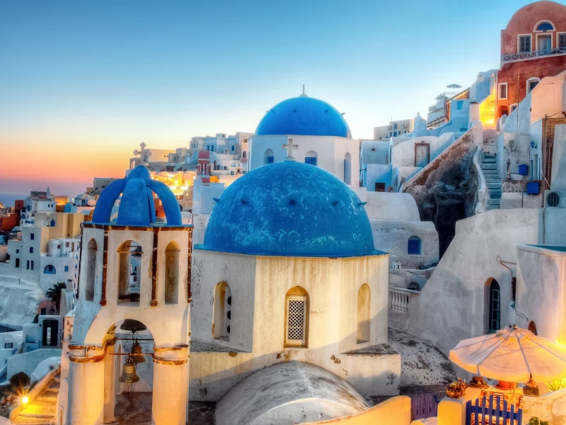 санторини, греция, santorini, oia, greece, вечер, ия, город