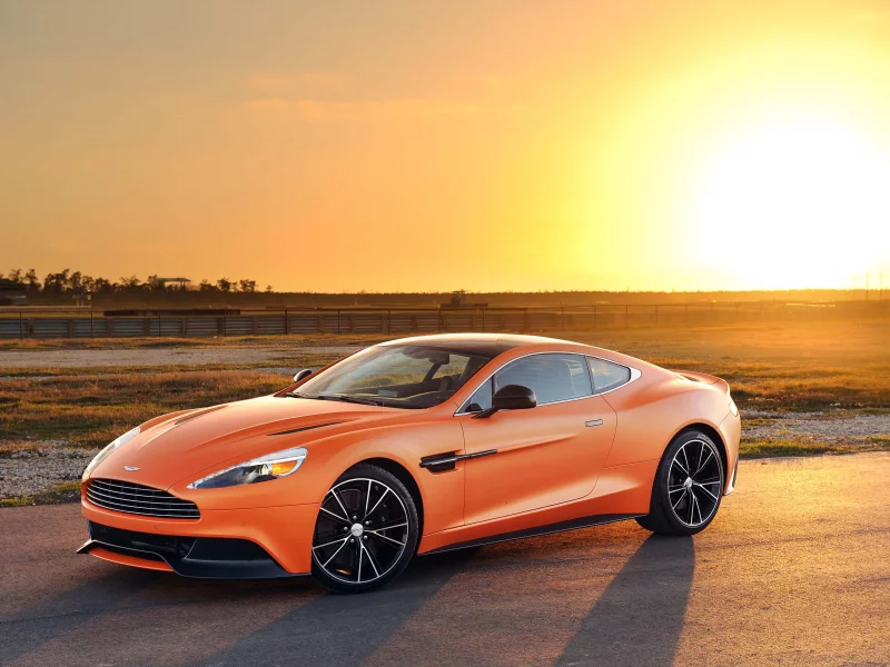 matte, orange, tuning, aston martin, vanquish