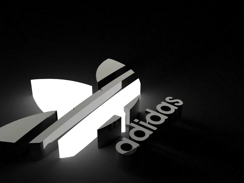 фирма, логотип, adidas