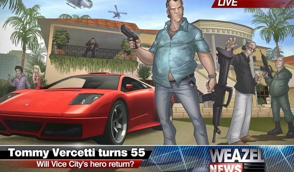 gta, 2011, tommy vercetti, grand theft auto, patrick brown, art, vice city