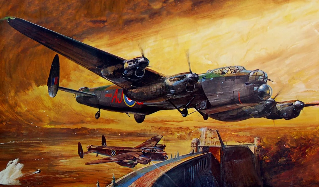 операция, dam busters, lancaster, дамба, бомбордировщики, война
