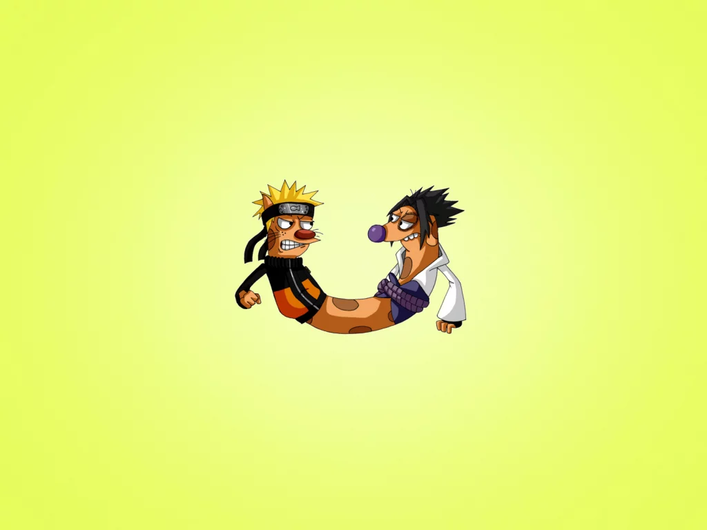 наруто, catdog, минимализм, кот и пес, прикол, naruto, котопес