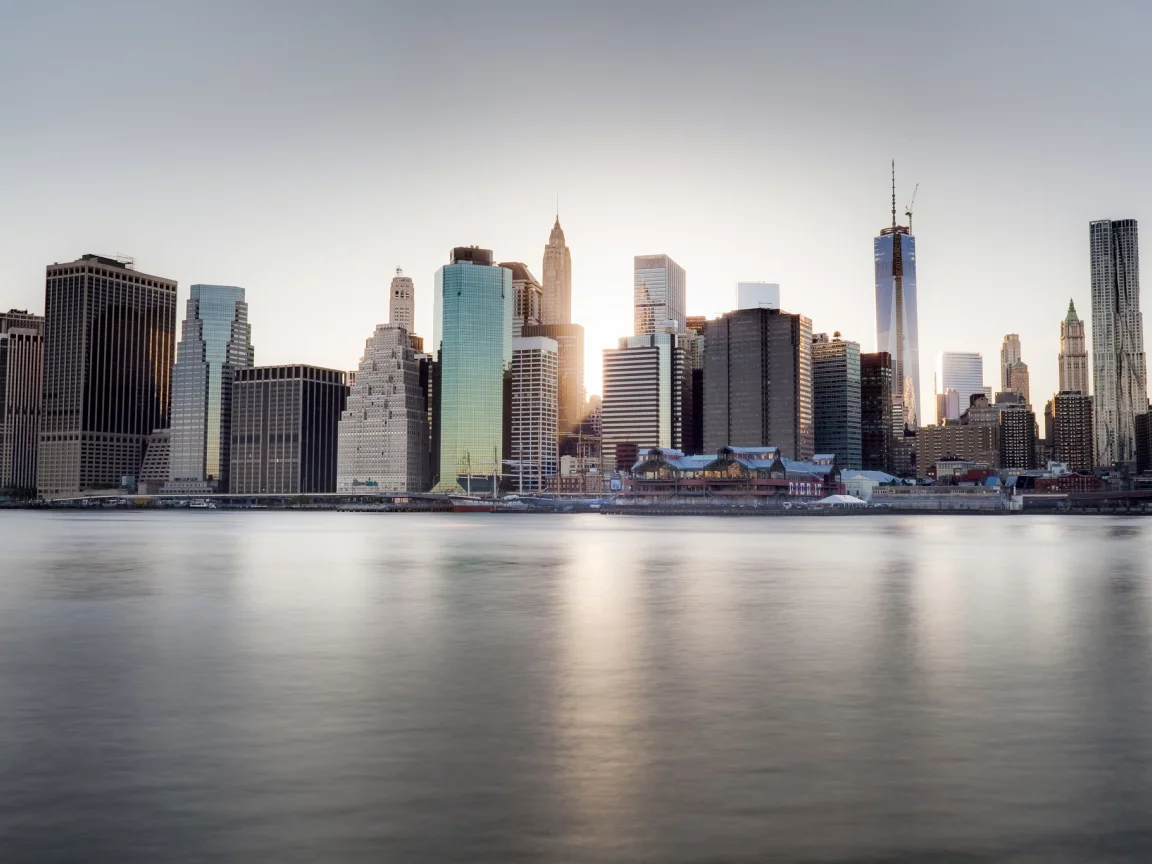 ny, река, сша, набережная, небоскребы, dumbo, город, new york, us